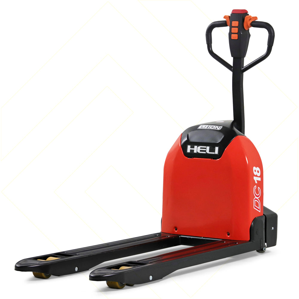 Heli elektrisk palleløfter - 1800 kg - 1150 x 170 mm - PU/Gummi hjul
