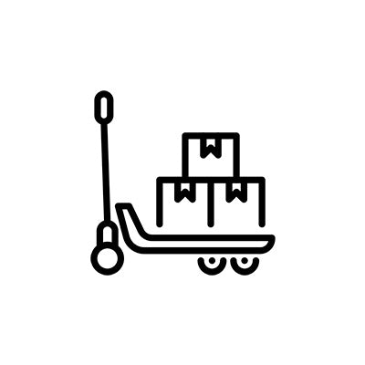 Manuelle palleløfter ikon